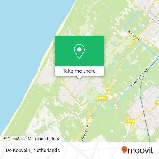 De Keuvel 1, De Keuvel 1, 2201 MB Noordwijk, Nederland Karte