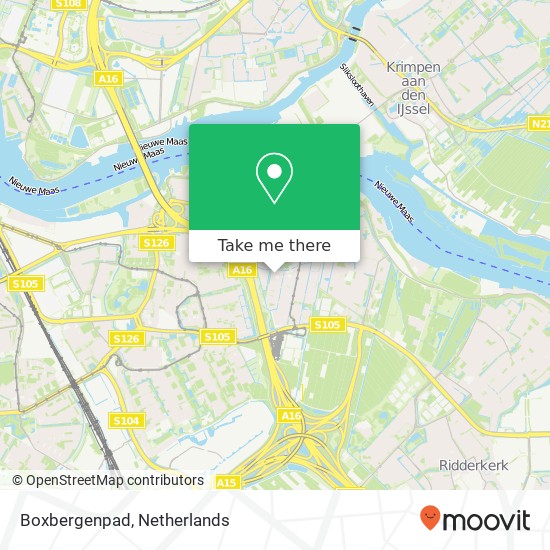 Boxbergenpad, 3077 Rotterdam map