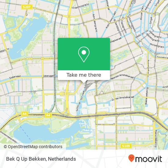 Bek Q Up Bekken, Rietwijkerstraat map