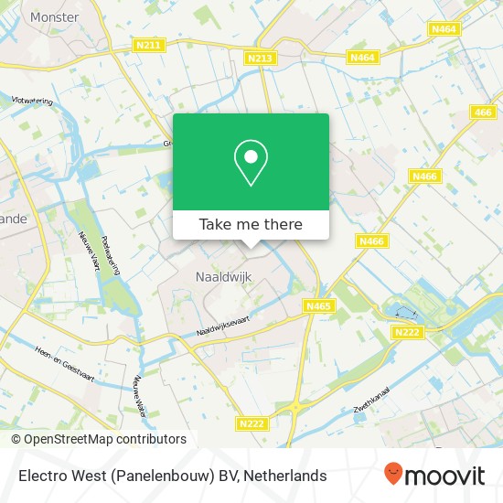 Electro West (Panelenbouw) BV, Ambachtstraat 6 Karte