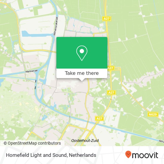 Homefield Light and Sound, Sint Josephstraat 4 Karte