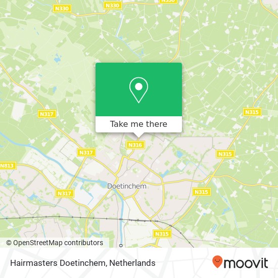 Hairmasters Doetinchem, Haareweg 94 map