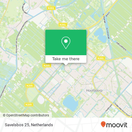 Savelsbos 25, 2134 EN Hoofddorp Karte