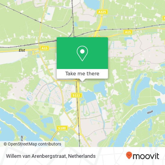 Willem van Arenbergstraat, Willem van Arenbergstraat, 6515 AE Nijmegen, Nederland map