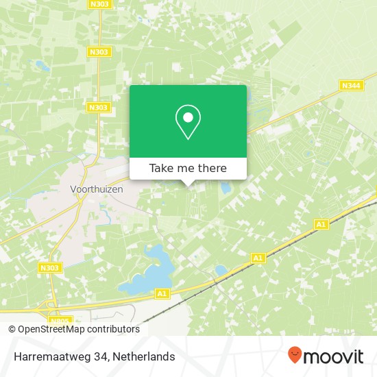 Harremaatweg 34, Harremaatweg 34, 3781 NJ Voorthuizen, Nederland map