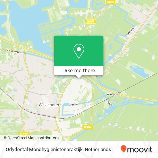 Odydental Mondhygienistenpraktijk, Zeefbaan 16 map