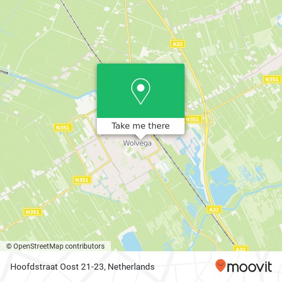 Hoofdstraat Oost 21-23, Hoofdstraat Oost 21-23, 8471 JH Wolvega, Nederland map