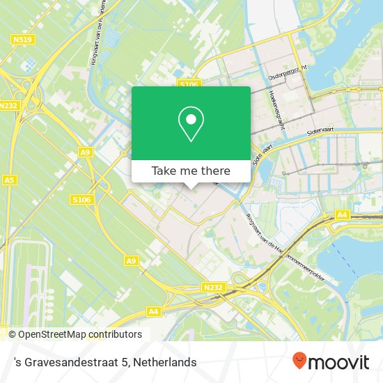 's Gravesandestraat 5, 1171 XP Badhoevedorp Karte