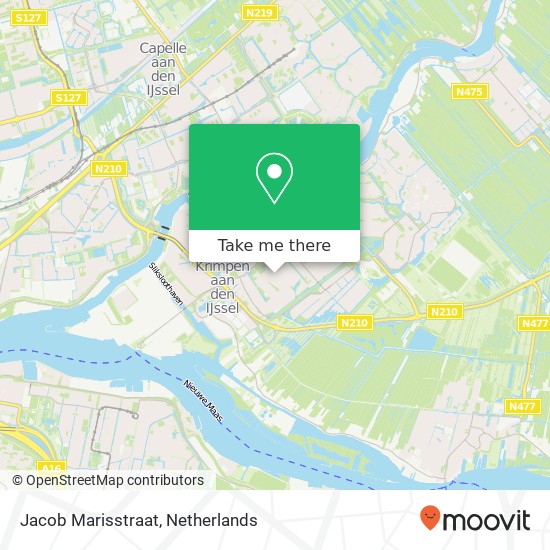 Jacob Marisstraat, 2923 CD Krimpen aan den IJssel map