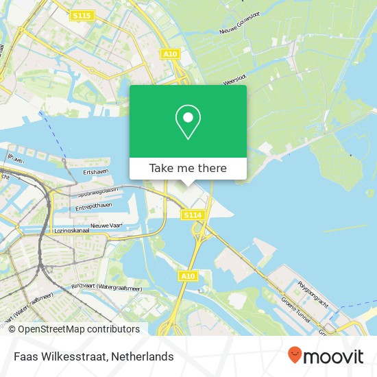 Faas Wilkesstraat, Faas Wilkesstraat, 1095 Amsterdam, Nederland Karte