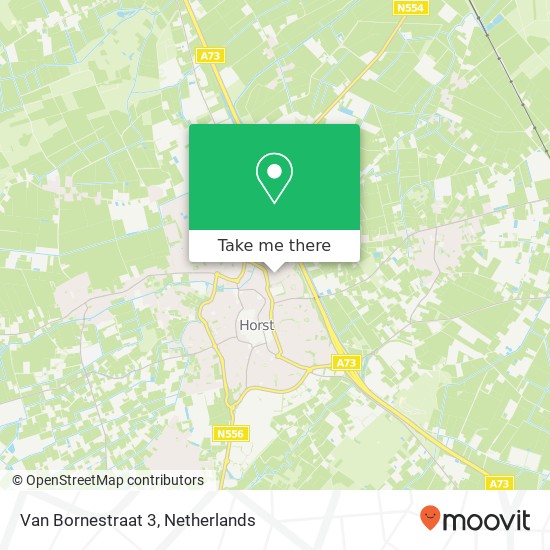 Van Bornestraat 3, 5961 SW Horst map