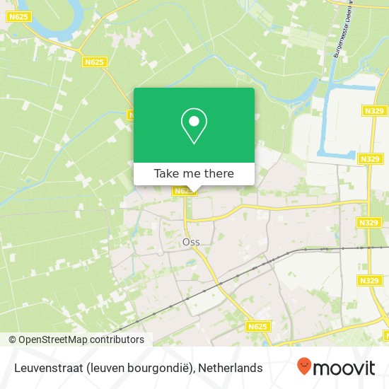 Leuvenstraat (leuven bourgondië), 5346 Oss Karte