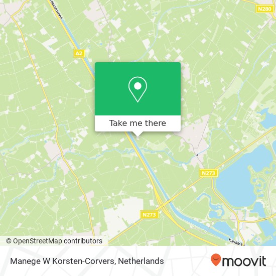 Manege W Korsten-Corvers, Reijvenhofweg 4 Karte