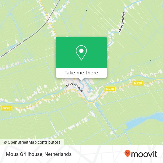 Mous Grillhouse, Leeuweringerstraat 56 map