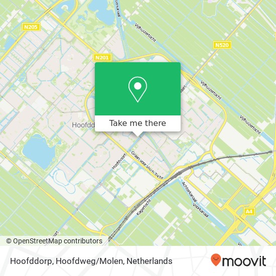 Hoofddorp, Hoofdweg/Molen map