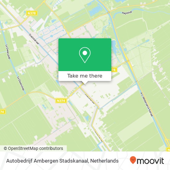 Autobedrijf Ambergen Stadskanaal, Veenstraat 1 map