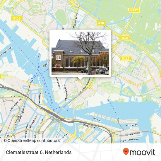 Clematisstraat 6, 1032 GC Amsterdam map