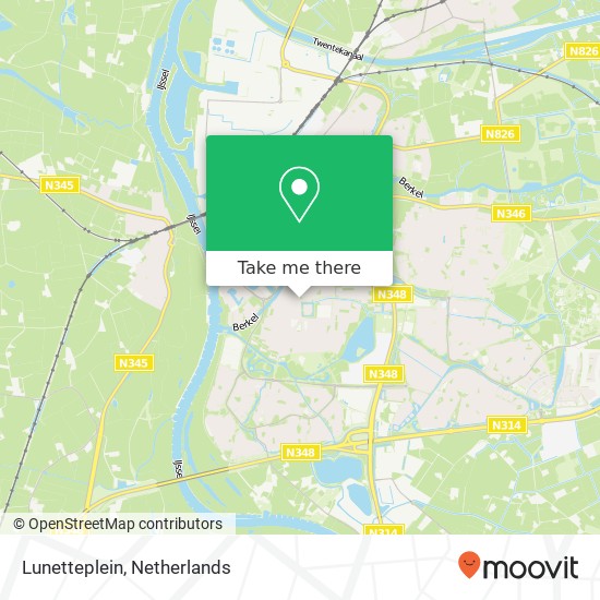 Lunetteplein, 7204 NL Zutphen map