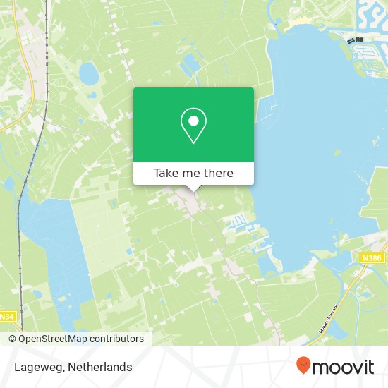 Lageweg, 9479 PK Noordlaren map