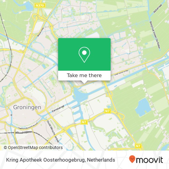 Kring Apotheek Oosterhoogebrug map