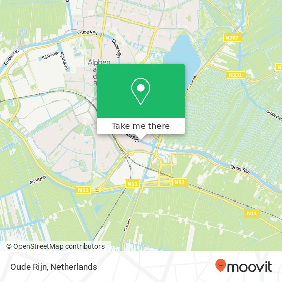 Oude Rijn map