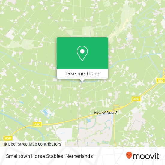 Smalltown Horse Stables, Watersteeg 1 Karte