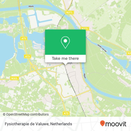 Fysiotherapie de Valuwe, Irenestraat 33A map