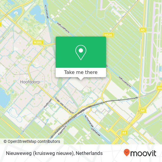 Nieuweweg (kruisweg nieuwe), 2132 CJ Hoofddorp Karte