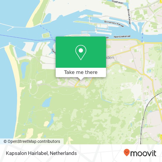 Kapsalon Hairlabel, Zeewijkplein 31 map