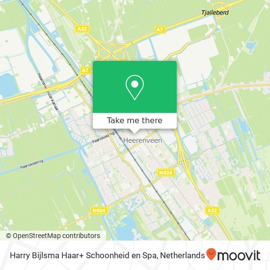Harry Bijlsma Haar+ Schoonheid en Spa, Gedempte Molenwijk 61 Karte