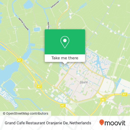 Grand Cafe Restaurant Oranjerie De, Grienedyk 6 map