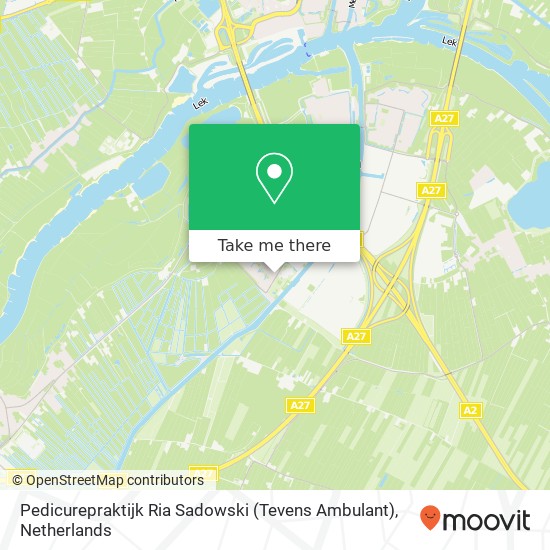 Pedicurepraktijk Ria Sadowski (Tevens Ambulant), Langeweg 141 map