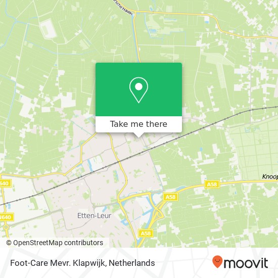 Foot-Care Mevr. Klapwijk, Wilgenlaan 71 map