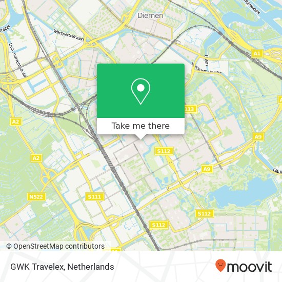 GWK Travelex, Anton de Komplein 4 map