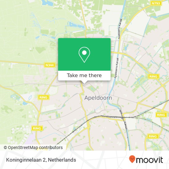 Koninginnelaan 2, 7315 BR Apeldoorn map