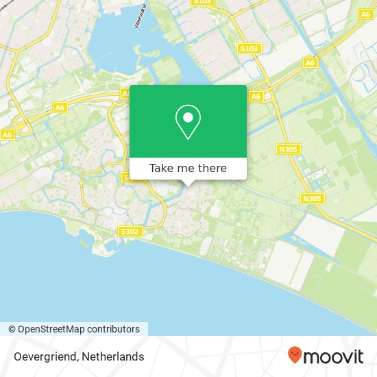 Oevergriend, Oevergriend, 1356 Almere, Nederland map