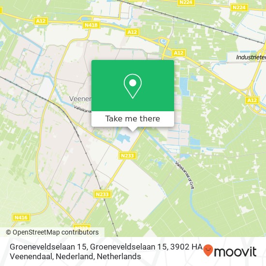 Groeneveldselaan 15, Groeneveldselaan 15, 3902 HA Veenendaal, Nederland map