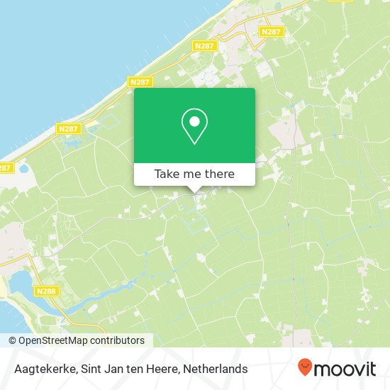 Aagtekerke, Sint Jan ten Heere map