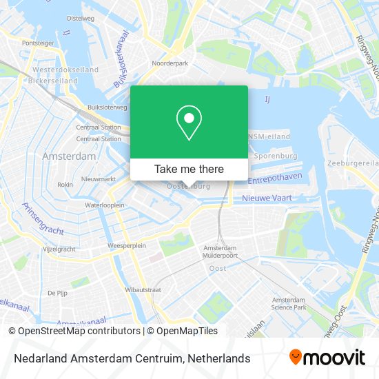 Nedarland Amsterdam Centruim map