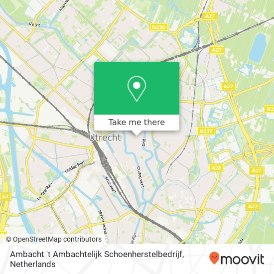 Ambacht 't Ambachtelijk Schoenherstelbedrijf, Voorstraat 60 map