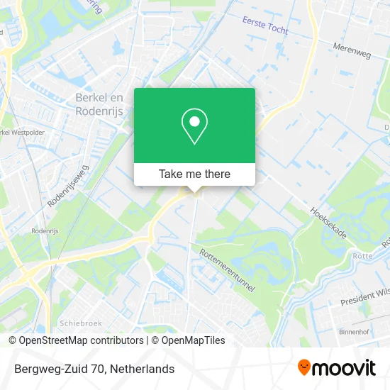 Bergweg-Zuid 70 map
