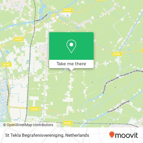 St Tekla Begrafenisvereniging, Veenhuizerweg 38 map