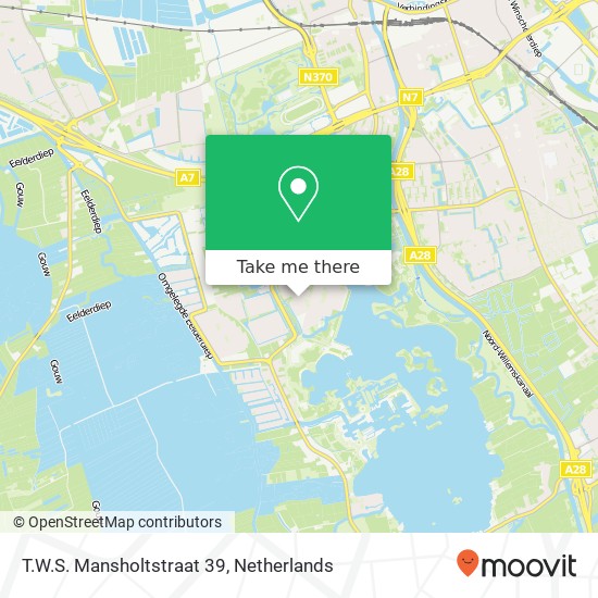 T.W.S. Mansholtstraat 39, 9728 MC Groningen Karte