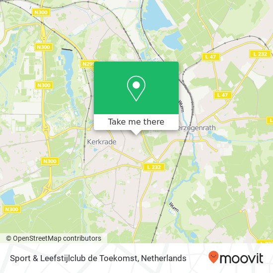 Sport & Leefstijlclub de Toekomst, Rolduckerstraat 155 map