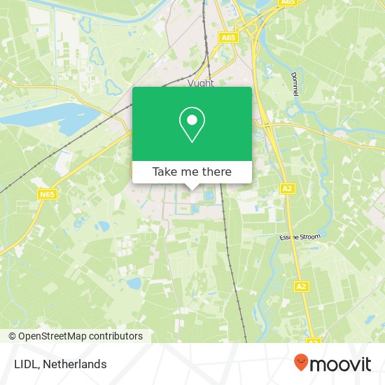 LIDL, Rouppe van der Voortlaan 46 map