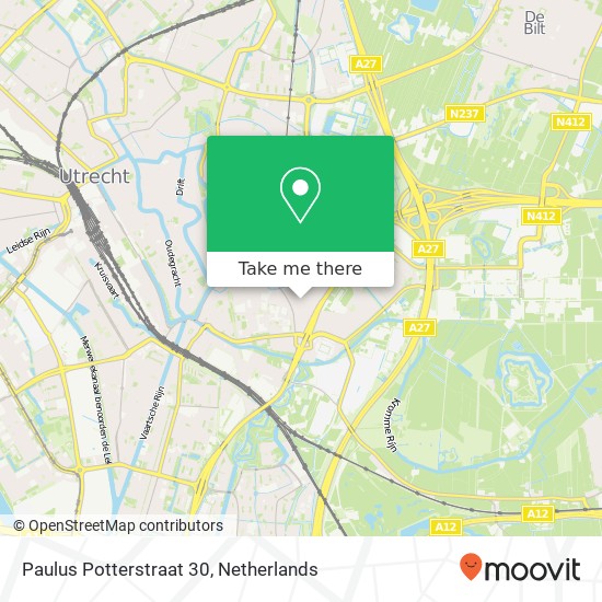 Paulus Potterstraat 30, 3583 SN Utrecht Karte