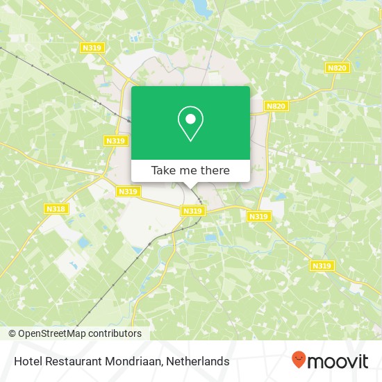 Hotel Restaurant Mondriaan, Parallelweg map