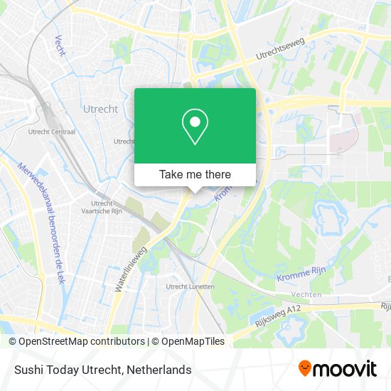 Sushi Today Utrecht map