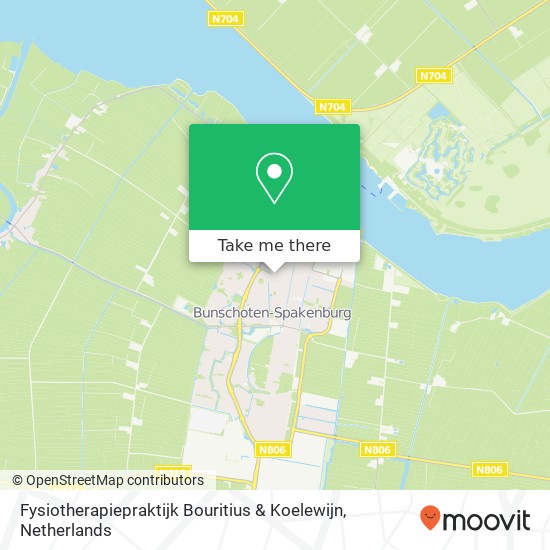 Fysiotherapiepraktijk Bouritius & Koelewijn, Huijgenlaan 44 map