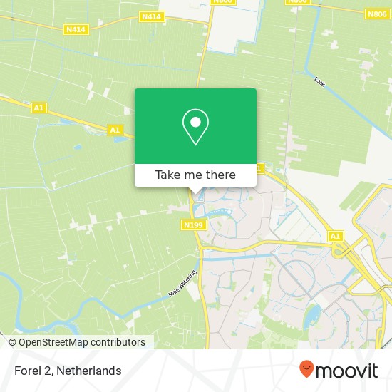 Forel 2, 3824 LB Amersfoort map